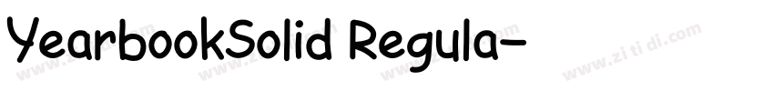 YearbookSolid Regula字体转换
